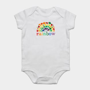 Eat the Rainbow - Vegetable, Vegan, Vegetarian, Plant Based Diet Baby Bodysuit